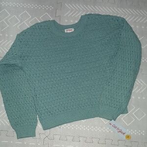 Ocean Green Knit Sweater